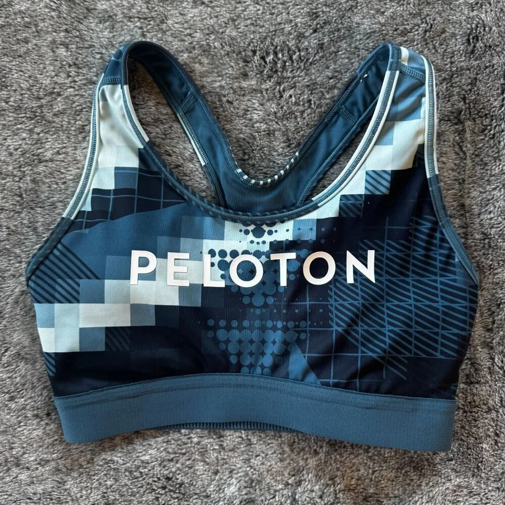 Peloton X Adidas Digi Motion Print Racerback Sz S